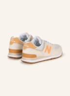 new balance Sneaker 574, Farbe: HELLGRAU/ CREME/ ORANGE (Bild 1)