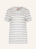 BOSS Strickshirt ENELL aus Leinen , Farbe: WEISS/ HELLBLAU (Bild 1)