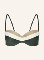 MARIE JO Balconette-Bikini-Top SITGES mit Glitzergarn , Farbe: GRÜN/ WEISS/ GOLD (Bild 1)