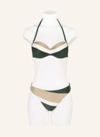 MARIE JO Balconette-Bikini-Top SITGES mit Glitzergarn , Farbe: GRÜN/ WEISS/ GOLD (Bild 1)