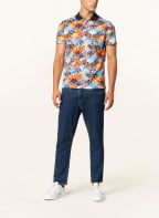 RAGMAN Piqué-Poloshirt, Farbe: ORANGE/ HELLBLAU/ DUNKELBLAU (Bild 1)