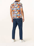 RAGMAN Piqué-Poloshirt, Farbe: ORANGE/ HELLBLAU/ DUNKELBLAU (Bild 1)