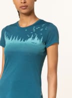 me°ru' T-Shirt SKIVE mit Merinowolle, Farbe: PETROL (Bild 1)
