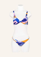 Hot Stuff Bralette bikini ABSTRACT , Color: PINK/ BLUE/ ORANGE (Image 1)