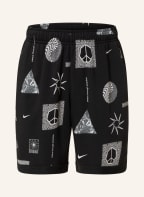 Nike Sweatshorts YOGA THERMA-FIT, Farbe: SCHWARZ/ WEISS (Bild 1)