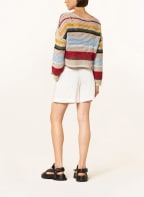 DAILY PAPER Cropped-Pullover REKWARA, Farbe: CAMEL/ HELLBLAU/ DUNKELROT (Bild 1)