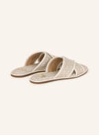 MICHAEL KORS Slides GIDEON , Color: LIGHT BROWN/ WHITE (Image 1)