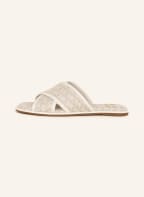 MICHAEL KORS Slides GIDEON , Color: LIGHT BROWN/ WHITE (Image 1)