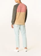 COLOURS & SONS Frotteeshirt, Farbe: HELLBRAUN/ ROSÉ/ KHAKI (Bild 1)