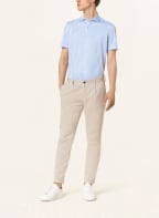 OLYMP Kurzarm-Hemd Luxor 24/Seven modern fit aus Jersey, Farbe: HELLBLAU/ WEISS (Bild 1)
