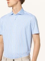 OLYMP Kurzarm-Hemd Luxor 24/Seven modern fit aus Jersey, Farbe: HELLBLAU/ WEISS (Bild 1)