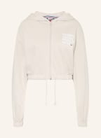 TOMMY JEANS Cropped-Sweatjacke, Farbe: BEIGE (Bild 1)