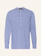 TOMMY HILFIGER Hemd Regular Fit mit Stehkragen, Farbe: BLAU/ WEISS (Bild 1)