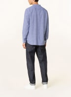 TOMMY HILFIGER Hemd Regular Fit mit Stehkragen, Farbe: BLAU/ WEISS (Bild 1)