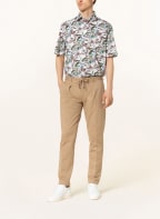 OLYMP Koszula z krótkim rękawem Luxor comfort fit , Kolor: BIAŁY/ ZIELONY/ KHAKI (Obrazek 1)