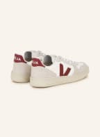 VEJA Sneaker V-10, Farbe: WEISS/ CREME/ DUNKELROT (Bild 1)