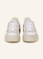 VEJA Sneaker V-10, Farbe: WEISS/ CREME/ DUNKELROT (Bild 1)