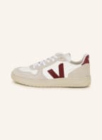 VEJA Sneaker V-10, Farbe: WEISS/ CREME/ DUNKELROT (Bild 1)