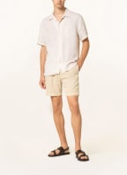 J.LINDEBERG Resort shirt comfort fit in linen , Color: CREAM (Image 1)