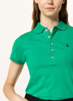 POLO RALPH LAUREN Piqué-Poloshirt, Farbe: GRÜN (Bild 1)