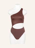 Calvin Klein One-Soulder-Badeanzug DUO SHINE , Farbe: BRAUN (Bild 1)