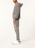 HUGO Cargo-Sweatpants DHOENYX, Farbe: DUNKELGRAU (Bild 1)