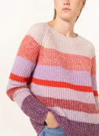 CINQUE Sweater CIRICARDA , Color: CREAM/ LIGHT PURPLE (Image 1)