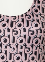 HUGO Badeanzug NEW RETRO, Farbe: SCHWARZ/ NUDE/ WEISS (Bild 1)