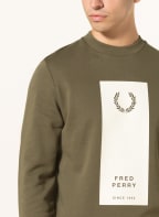 FRED PERRY Sweatshirt, Farbe: OLIV (Bild 1)