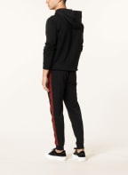HUGO Sweatpants DACINO mit Galonstreifen, Farbe: SCHWARZ/ ROT (Bild 1)