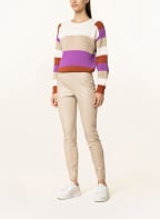 oui Sweater, Color: PURPLE/ BROWN/ BEIGE (Image 1)