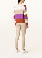 oui Sweater, Color: PURPLE/ BROWN/ BEIGE (Image 1)