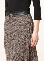 LIU JO Dress with pleats , Color: BLACK/ TAUPE/ BROWN (Image 1)