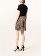 LIU JO Dress with pleats and decorative gems , Color: BLACK/ TAUPE/ BROWN (Image 1)