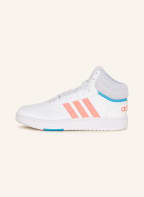 adidas Hightop-Sneaker HOOPS MID 3.0, Farbe: WEISS/ NEONPINK/ HELLBLAU (Bild 1)
