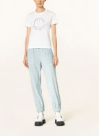 MONCLER T-shirt with decorative gems, Color: WHITE (Image 1)