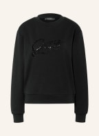 GUESS Sweatshirt with decorative gems , Color: JBLK JET BLACK A996 (Image 1)