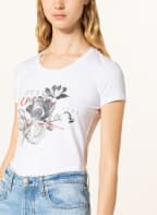 GUESS T-shirt ANUKE with glitter thread, Color: WHITE (Image 1)
