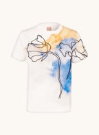 BOSS T-Shirt EHANNI, Farbe: WEISS/ HELLORANGE/ BLAU (Bild 1)