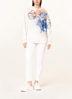BOSS Hoodie EHANNA, Farbe: BLAU/ WEISS/ HELLORANGE (Bild 1)