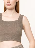 lilienfels Cropped-Stricktop aus Cashmere, Farbe: TAUPE (Bild 1)