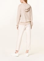 MARC CAIN Knit hoodie, Color: CREAM (Image 1)