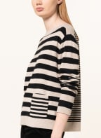 MARC CAIN Sweater, Color: CREAM/ BLACK (Image 1)