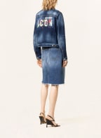 DSQUARED2 Jeansjacke ICON SPLATTER , Farbe: 470 BLUE NAVY (Bild 1)