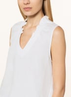 s.Oliver BLACK LABEL Blusentop, Farbe: WEISS (Bild 1)
