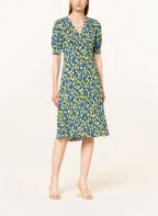 DIANE VON FURSTENBERG Kleid JEMMA, Farbe: HELLBLAU/ GELB/ SCHWARZ (Bild 1)