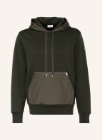 MONCLER Hoodie im Materialmix, Farbe: KHAKI (Bild 1)