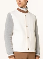 HERNO Jacke im Materialmix, Farbe: HELLGRAU/ WEISS/ BRAUN (Bild 1)
