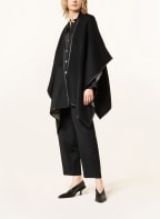 Salvatore Ferragamo Cape THE NEW GANCIO zum Wenden, Farbe: SCHWARZ (Bild 1)