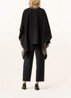 Salvatore Ferragamo Cape THE NEW GANCIO zum Wenden, Farbe: SCHWARZ (Bild 1)